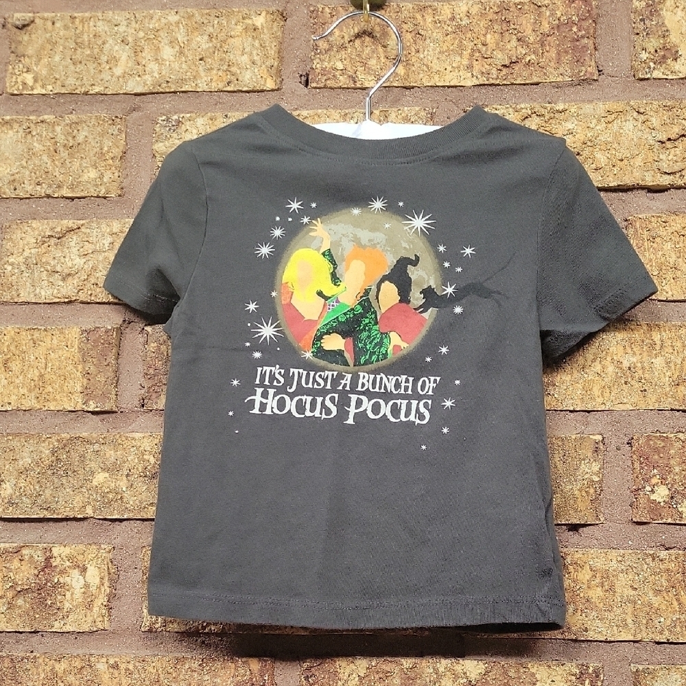 Old Navy "ITS JUST A BUNCH OF HOCUS POCUS" Short Sleeve Tee 2T Festive Halloween